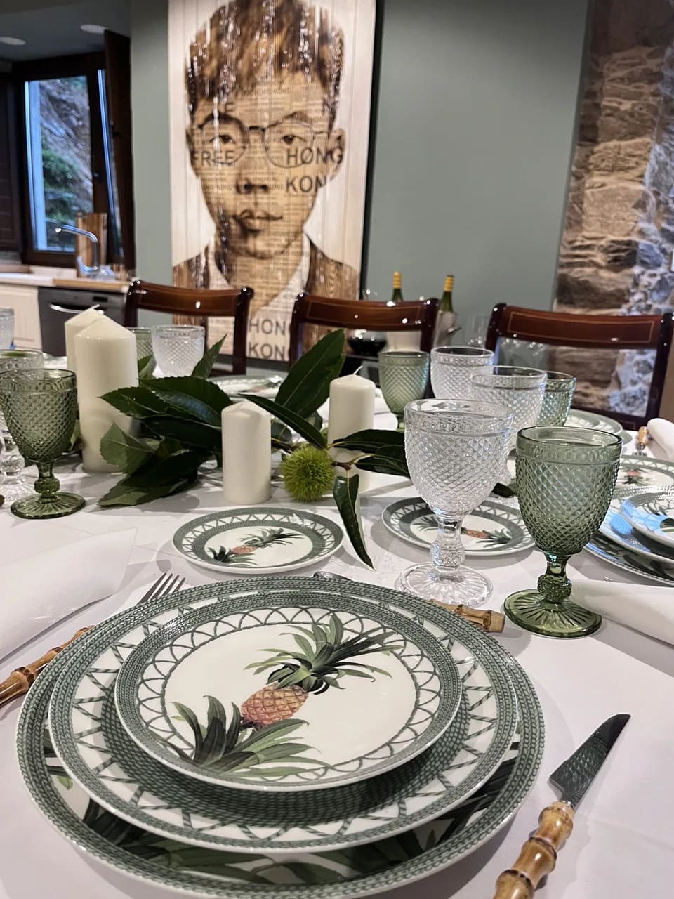 Vajilla de porcelana: Piñas