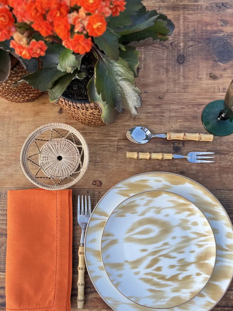 Vajilla de porcelana Ikat