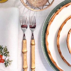 Cubertería de Bambú Natural (set 5pc)