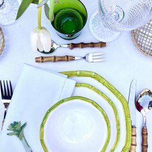 Vajilla de loza: Bambú Verde