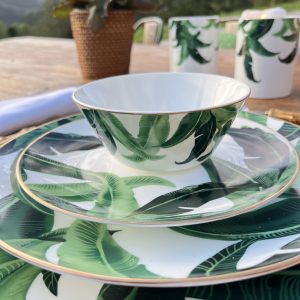 Vajilla de porcelana: Serie Plátano